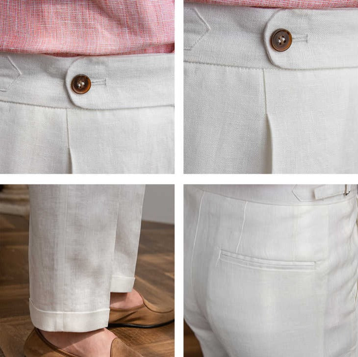 Rive™ | Pantalon en lin avec pinces