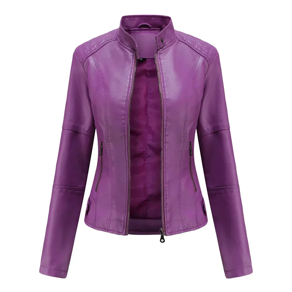 Rive™ | Veste minimaliste en cuir lisse