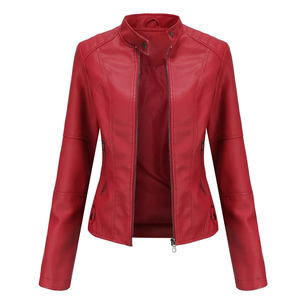 Rive™ | Veste minimaliste en cuir lisse