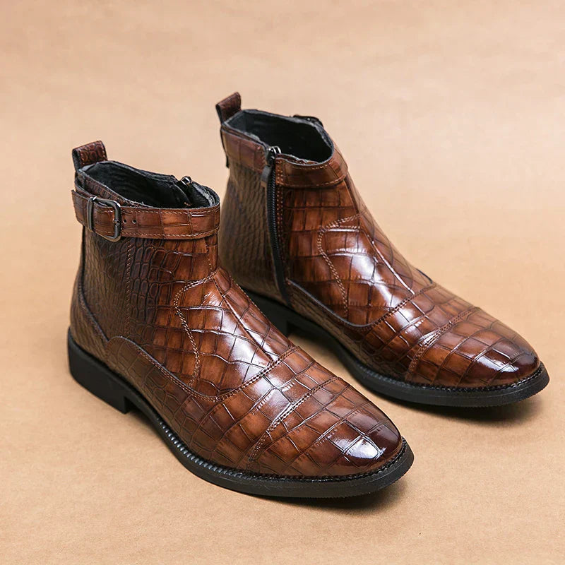 Rive™ | Bottines à boucle en cuir synthétique