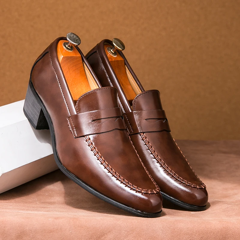 Rive™ | Mocassins en cuir à talons larges