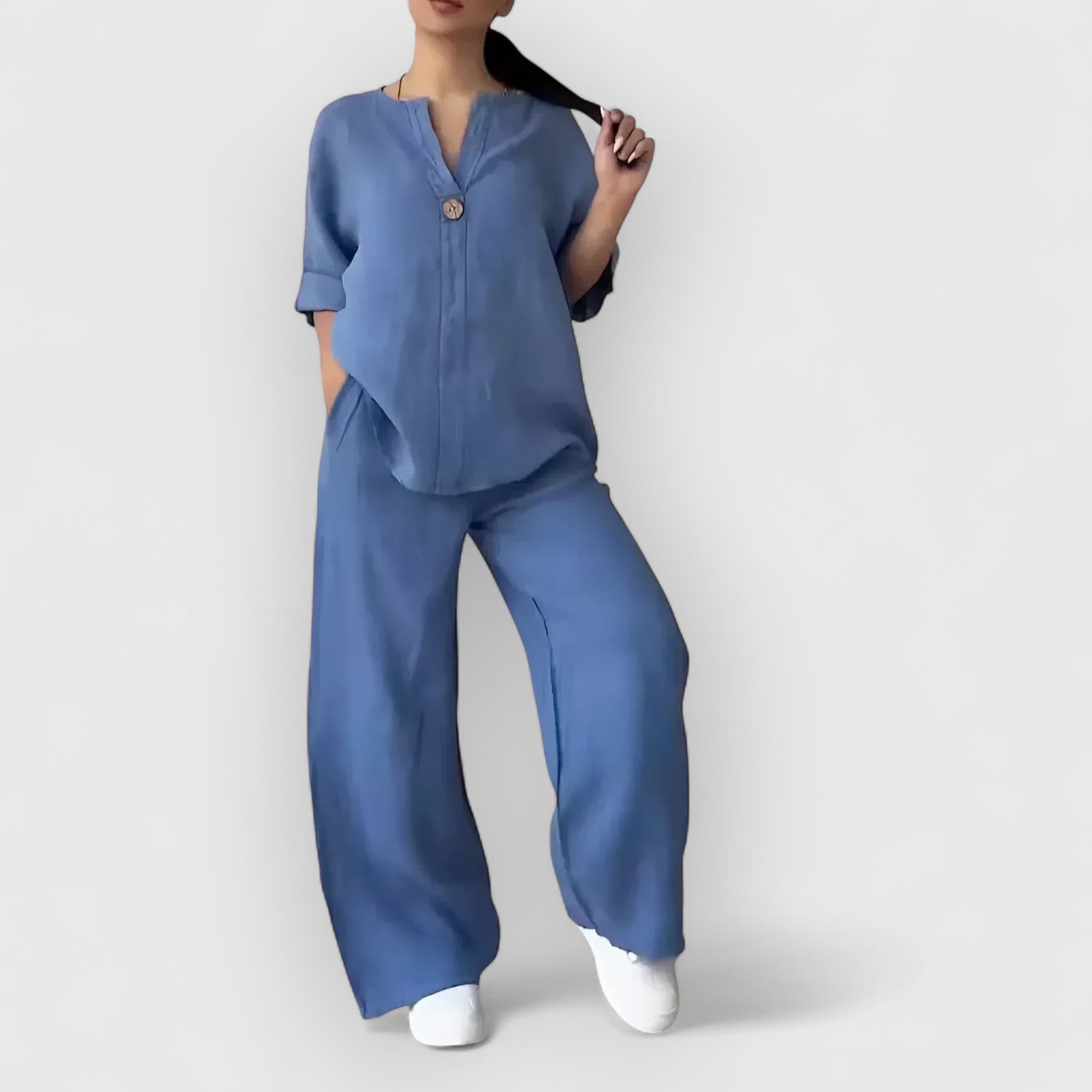 Rive™ | Parure de lin deux pièces dans un style décontracté.