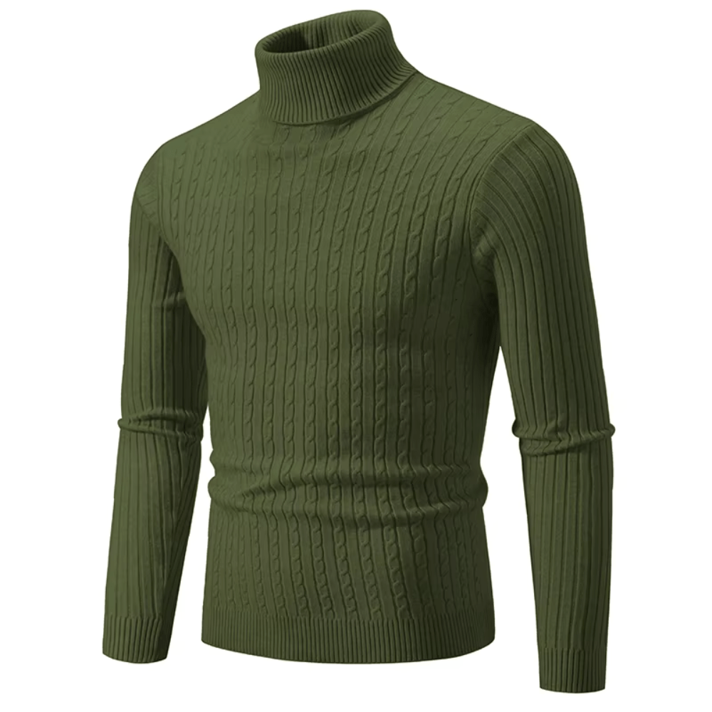 Rive™ | Élégant pull à col roulé en maille