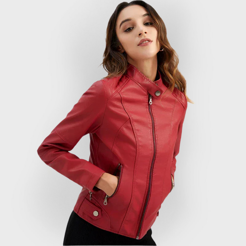 Rive™ | Veste minimaliste en cuir lisse