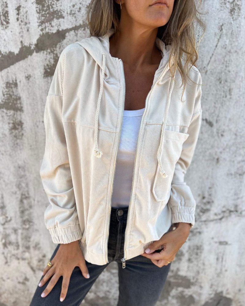 Rive™ | Veste à capuche élégante avec fermeture éclair