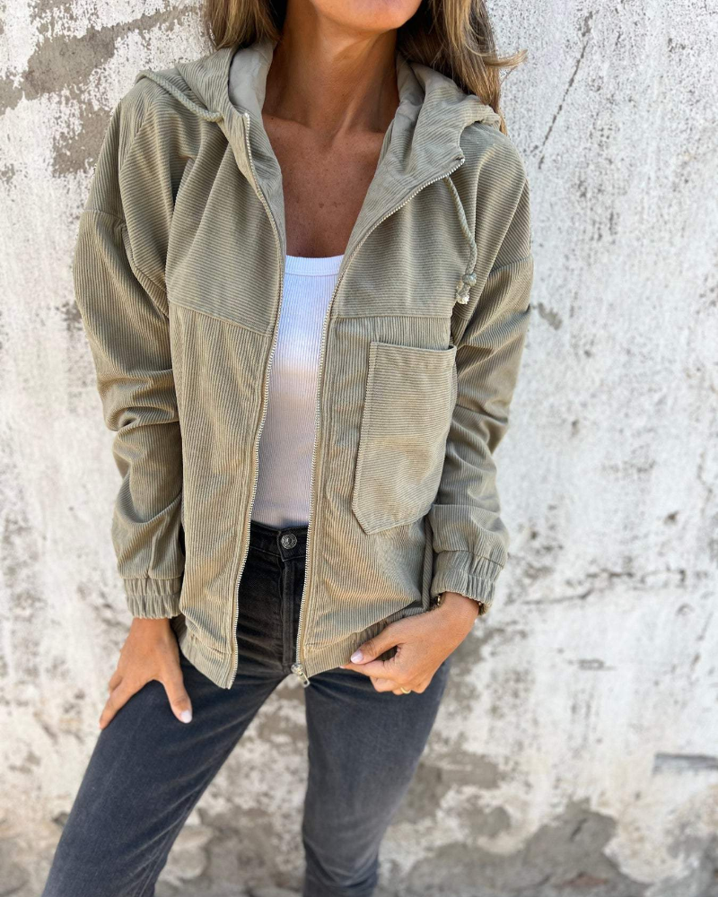 Rive™ | Veste à capuche élégante avec fermeture éclair