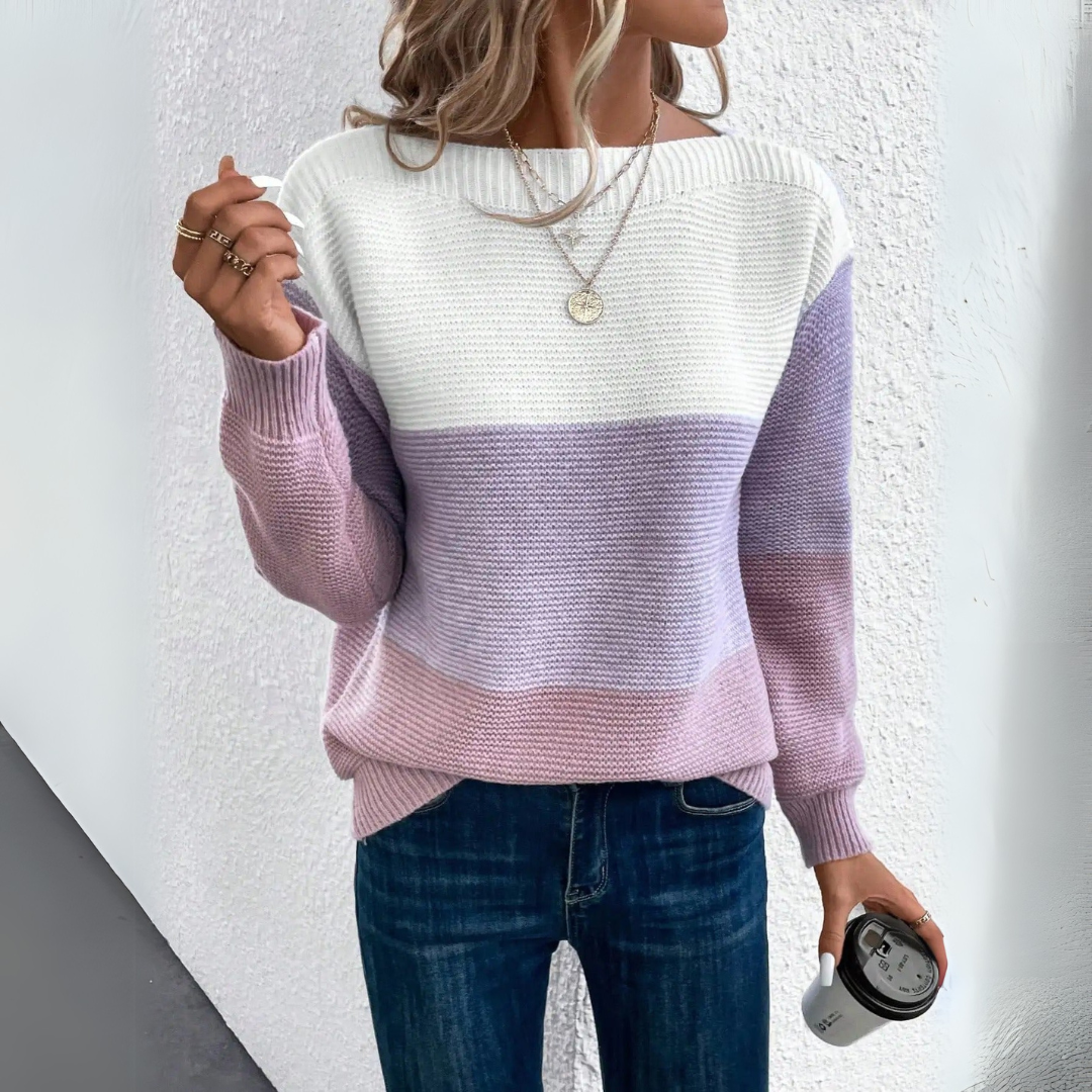Rive™ | Pull patchwork élégant