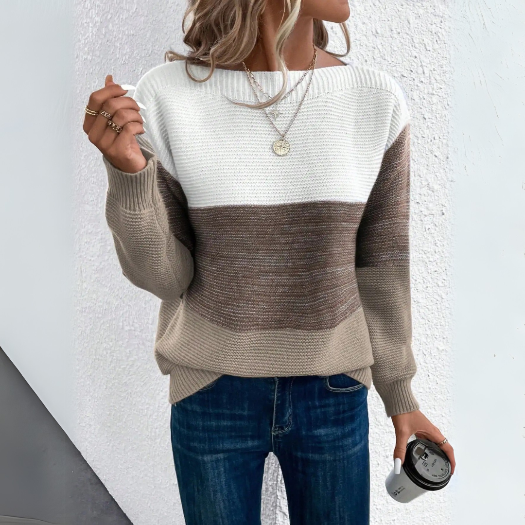 Rive™ | Pull patchwork élégant