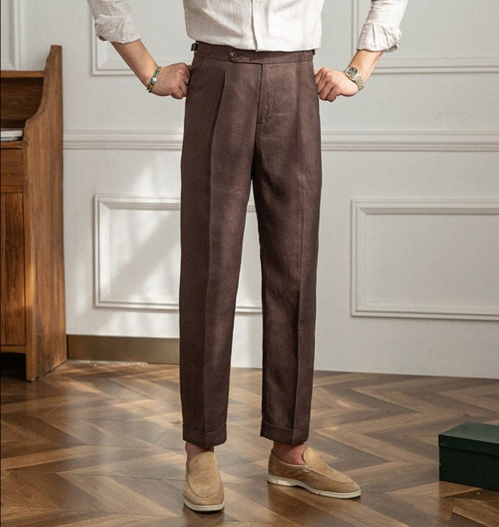 Rive™ | Pantalon en lin avec pinces