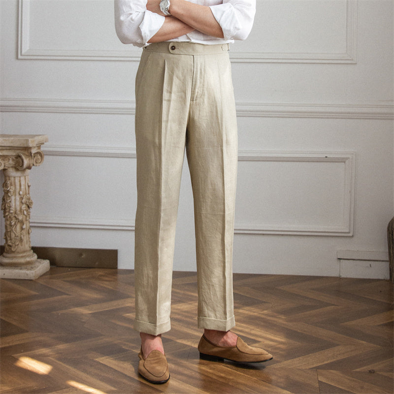Rive™ | Pantalon en lin avec pinces