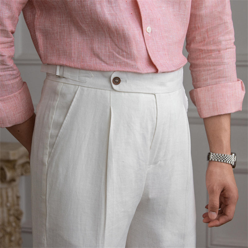 Rive™ | Pantalon en lin avec pinces