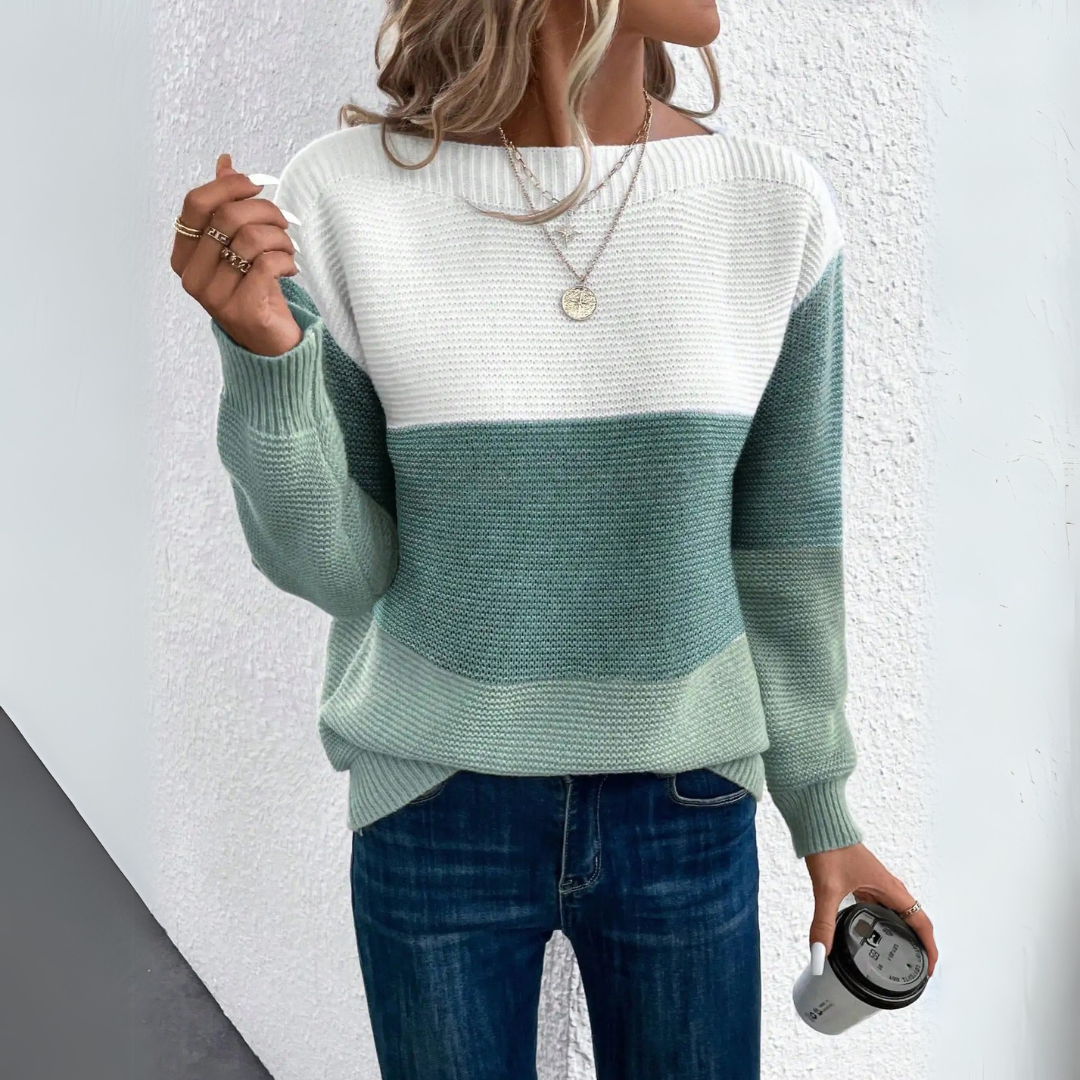 Rive™ | Pull patchwork élégant