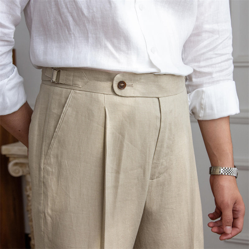 Rive™ | Pantalon en lin avec pinces