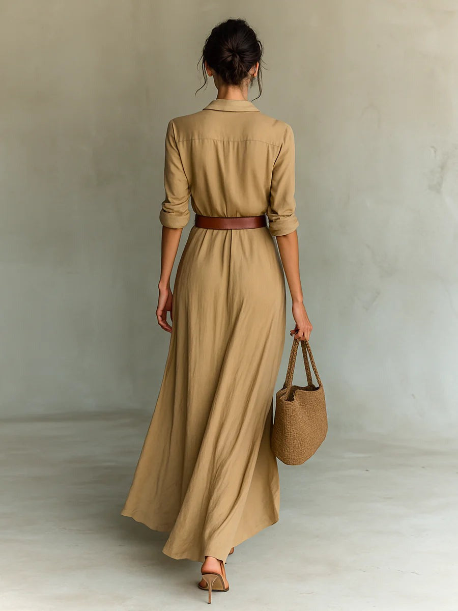 Rive™ | Robe longue avec ceinture