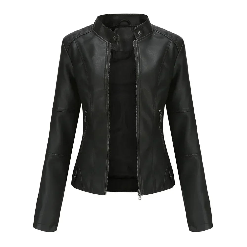 Rive™ | Veste minimaliste en cuir lisse