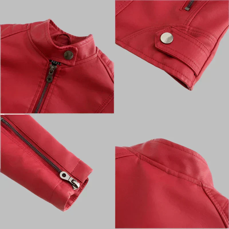 Rive™ | Veste minimaliste en cuir lisse