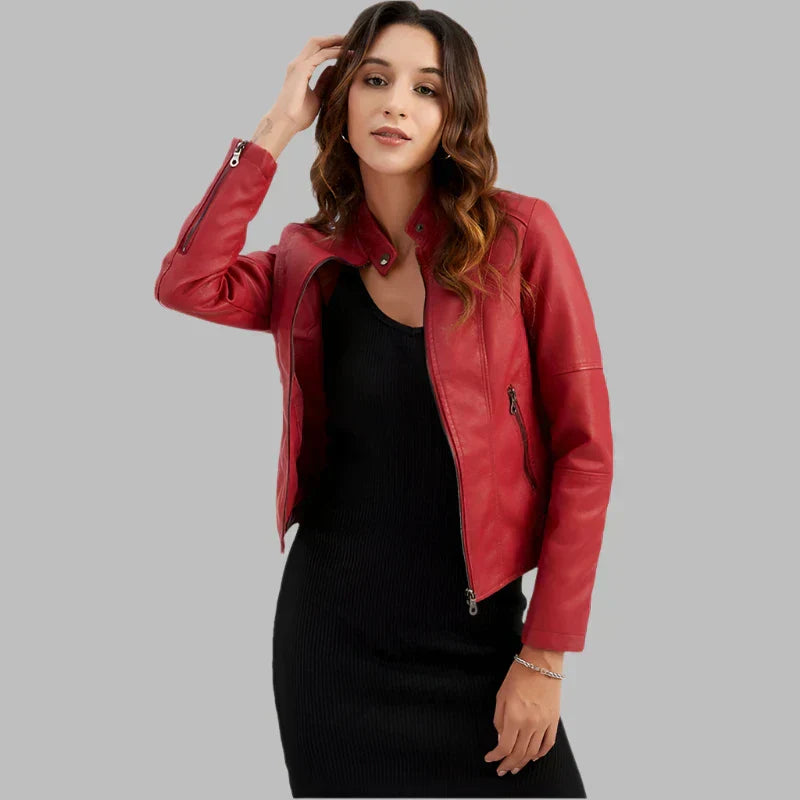 Rive™ | Veste minimaliste en cuir lisse