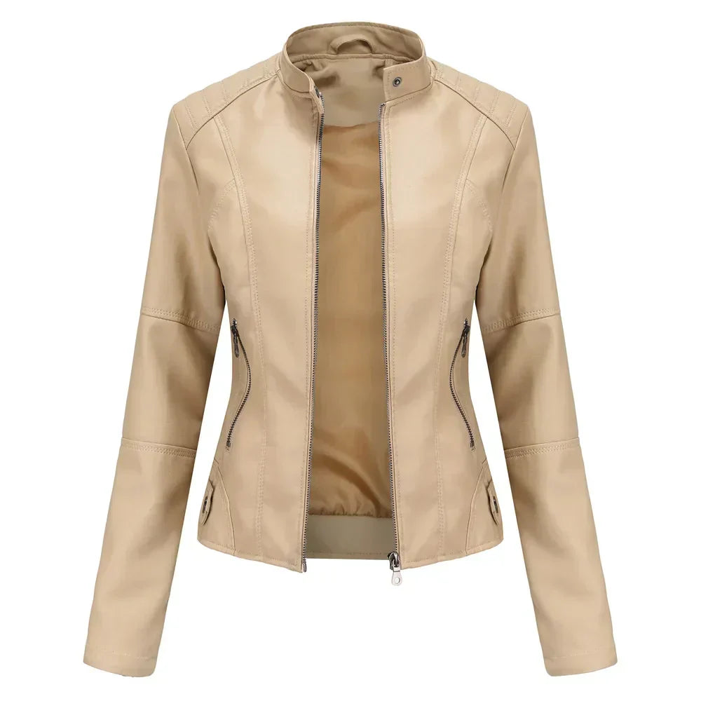 Rive™ | Veste minimaliste en cuir lisse