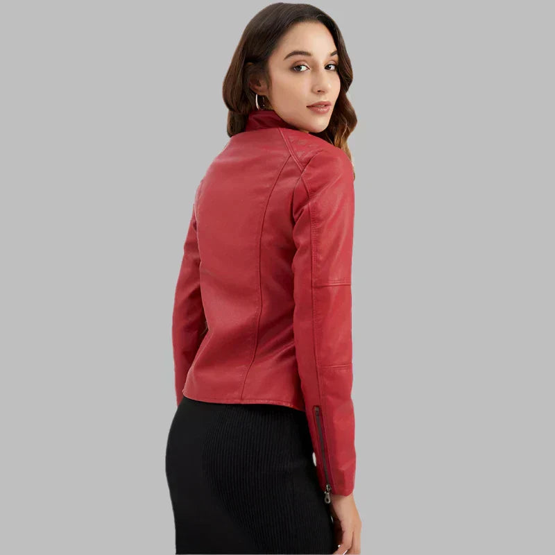 Rive™ | Veste minimaliste en cuir lisse