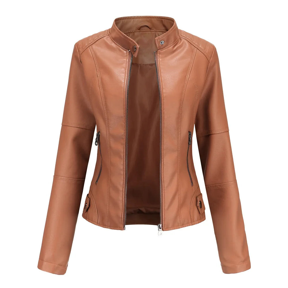 Rive™ | Veste minimaliste en cuir lisse