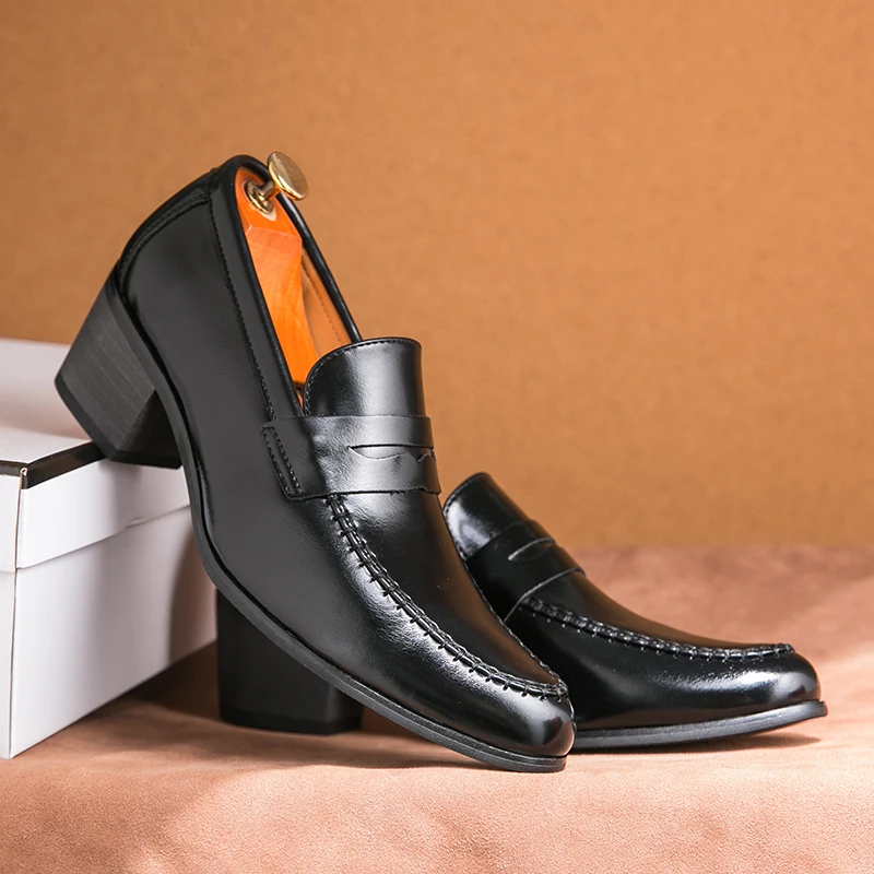 Rive™ | Mocassins en cuir à talons larges