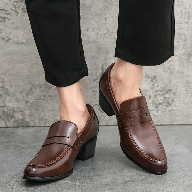 Rive™ | Mocassins en cuir à talons larges
