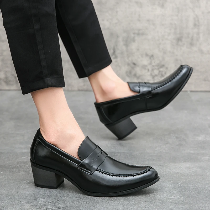 Rive™ | Mocassins en cuir à talons larges