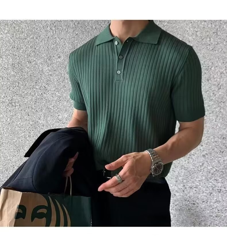 Rive™ | Polo en maille à rayures verticales