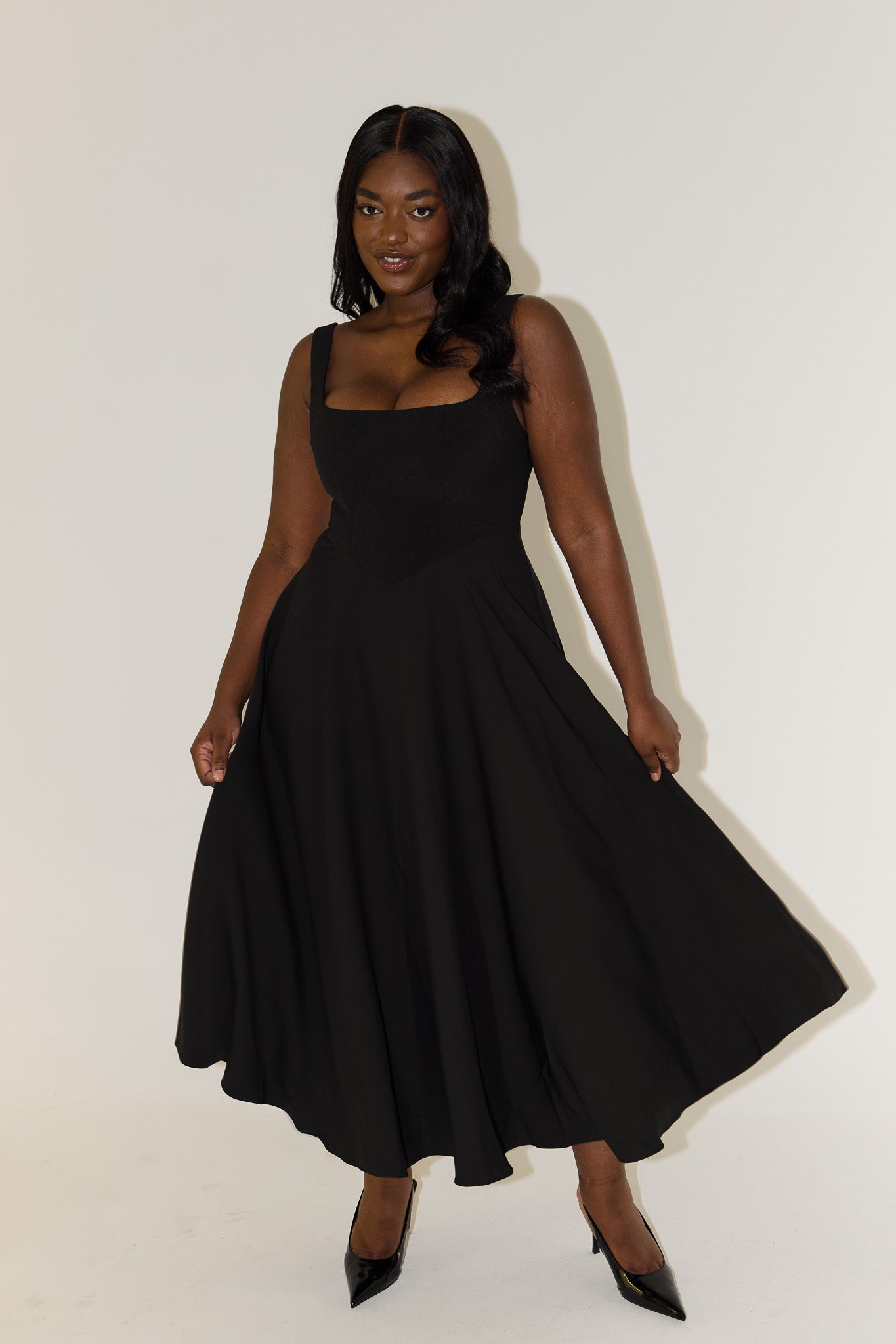 Rive™ | Robe midi fluide intemporelle