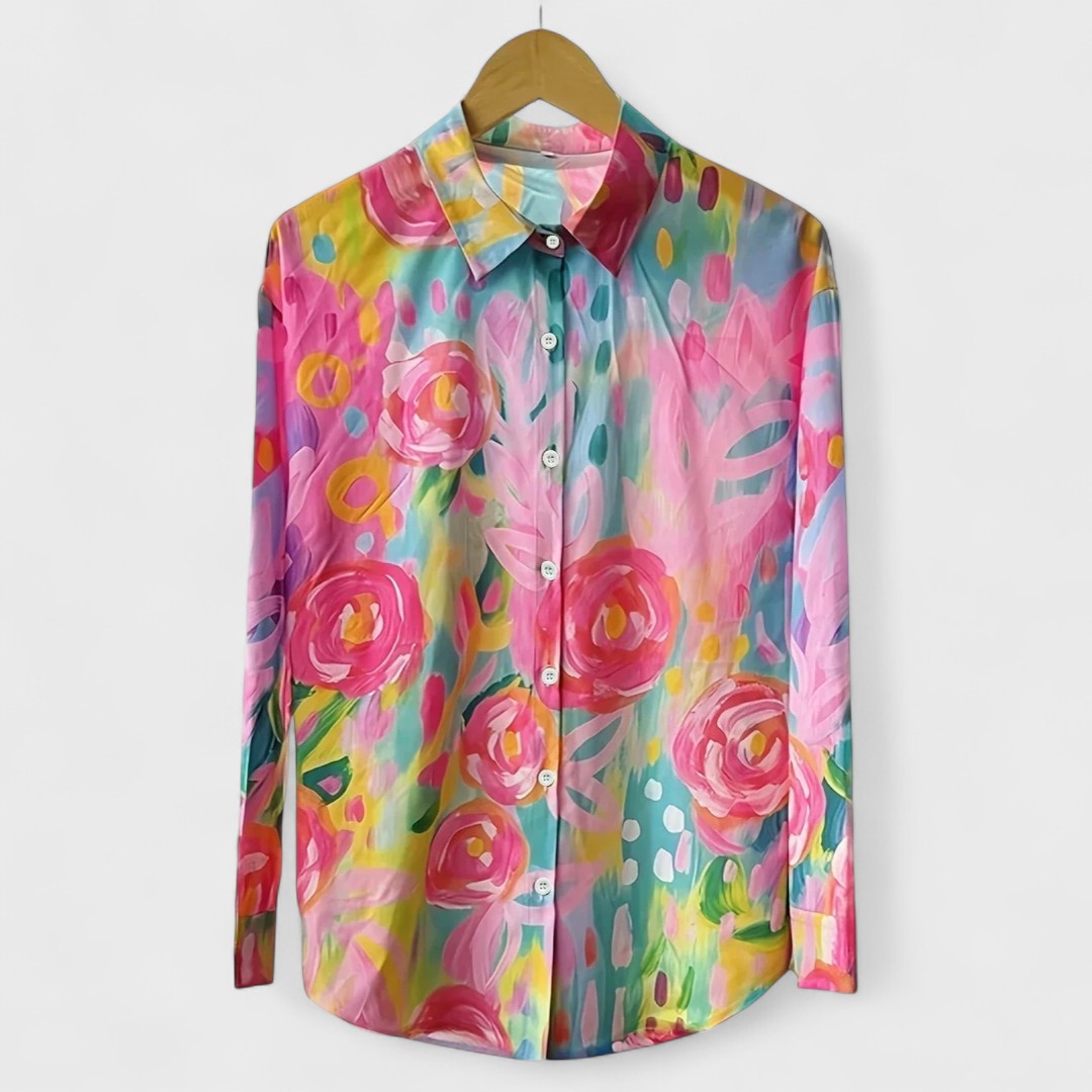 Rive™ | Blouse colorée à imprimé ludique