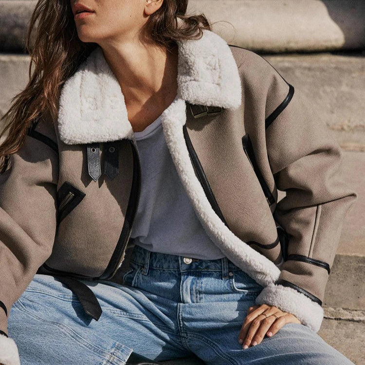 Rive™ | Veste en cuir polyvalente kaki