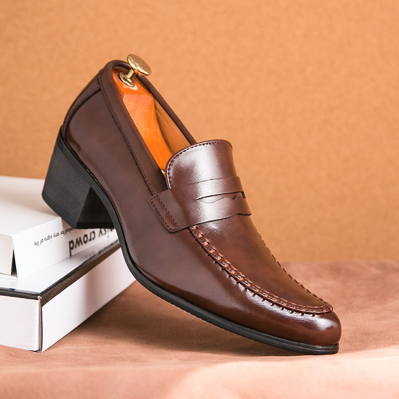 Rive™ | Mocassins en cuir à talons larges