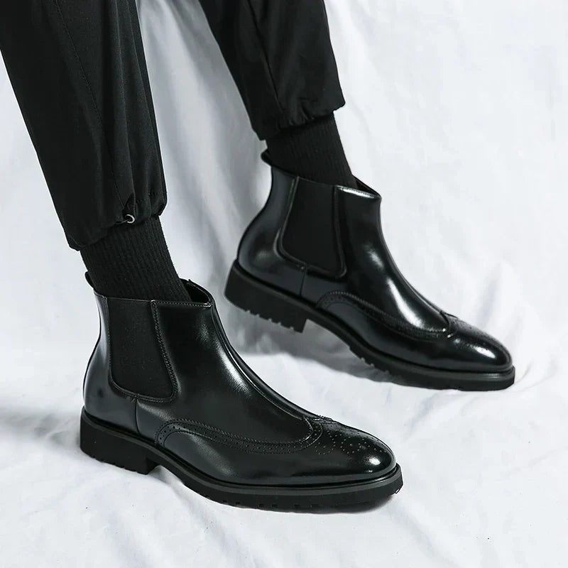 Rive™ | Bottes Chelsea en cuir synthétique