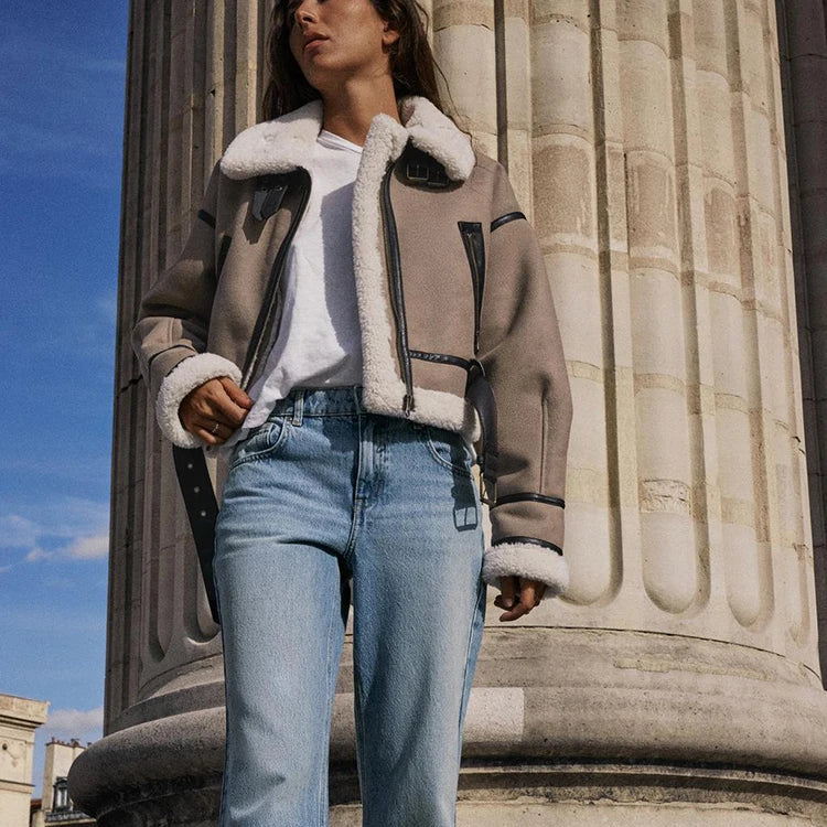 Rive™ | Veste en cuir polyvalente kaki