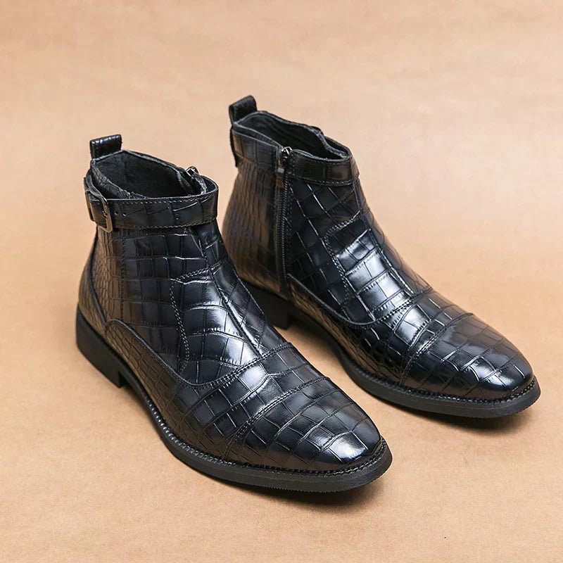 Rive™ | Bottines à boucle en cuir synthétique