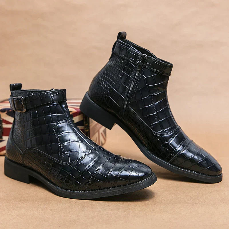 Rive™ | Bottines à boucle en cuir synthétique