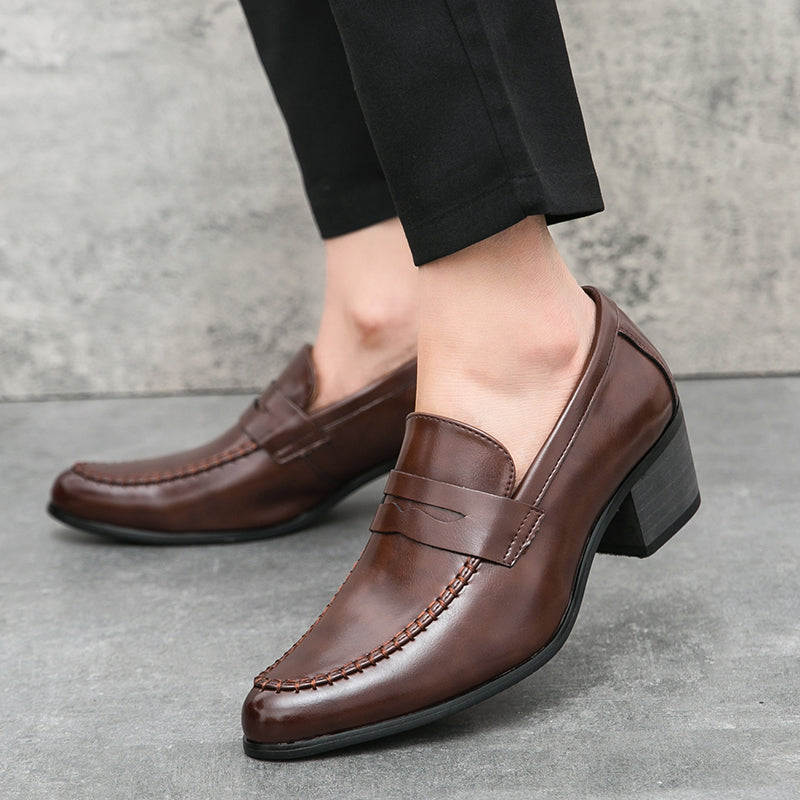 Rive™ | Mocassins en cuir à talons larges