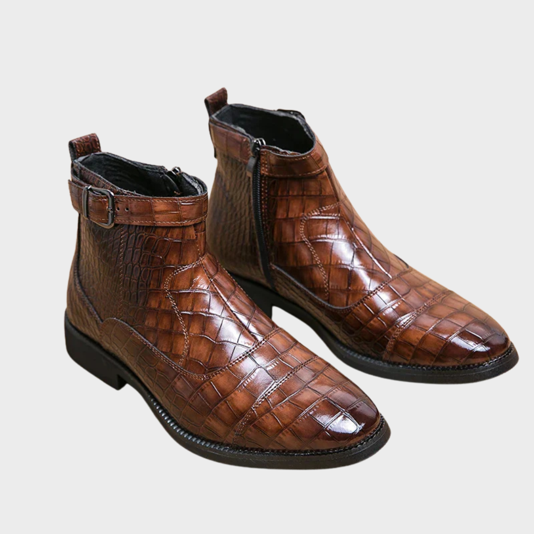 Rive™ | Bottines à boucle en cuir synthétique