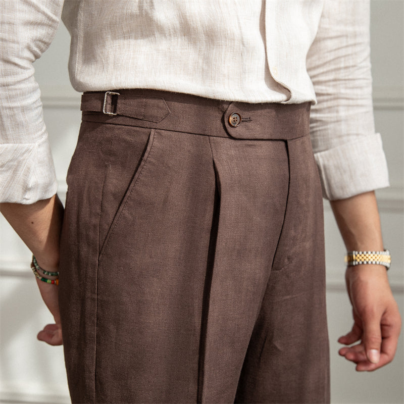 Rive™ | Pantalon en lin avec pinces