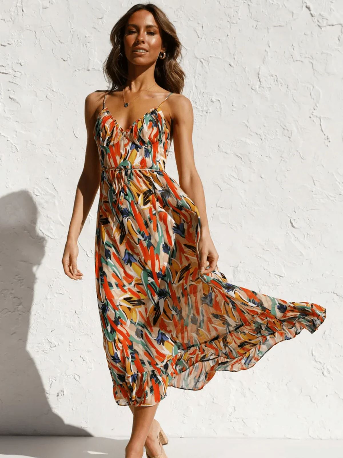 Rive™ | Robe Midi Éclatante