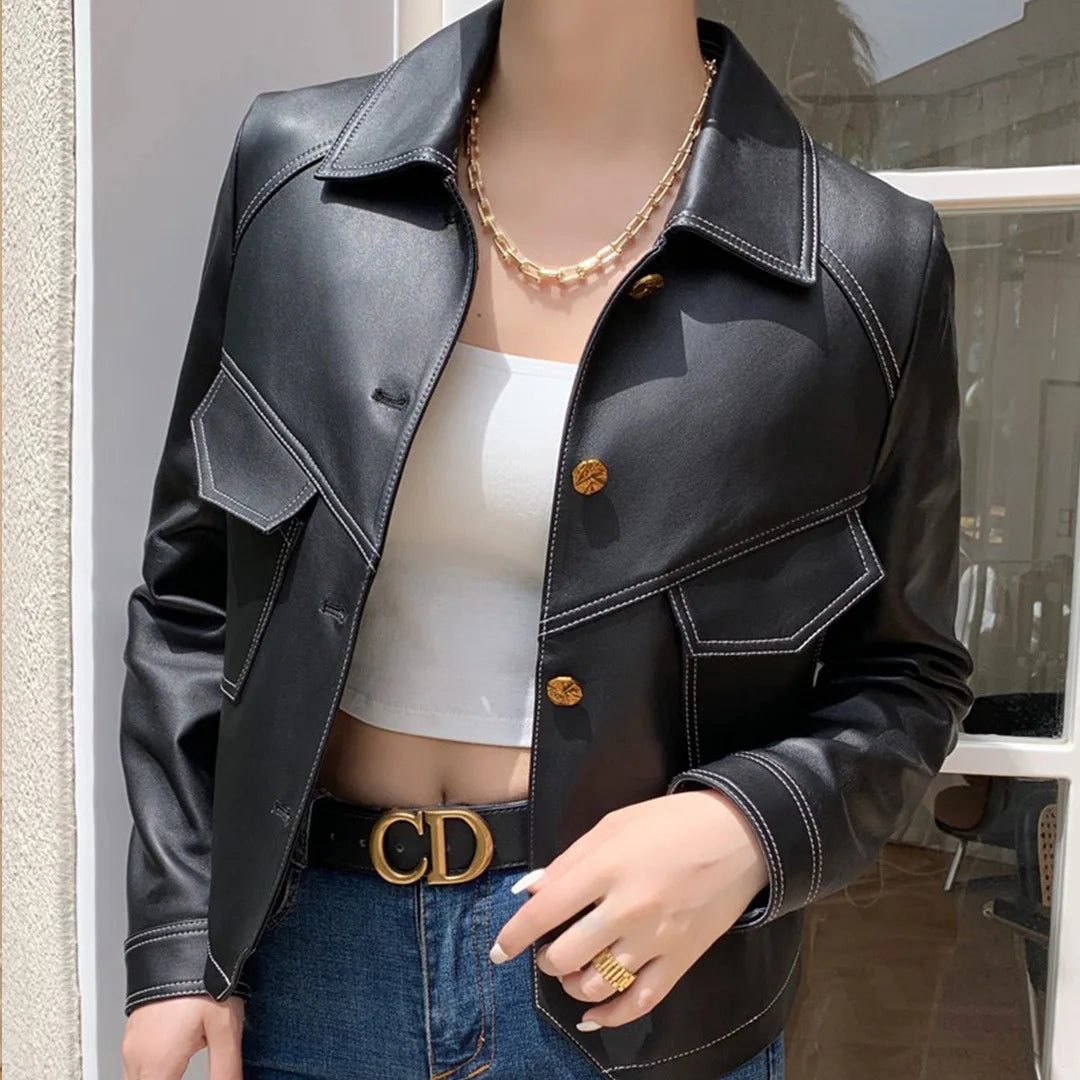 Rive™ | Veste en cuir pour le printemps