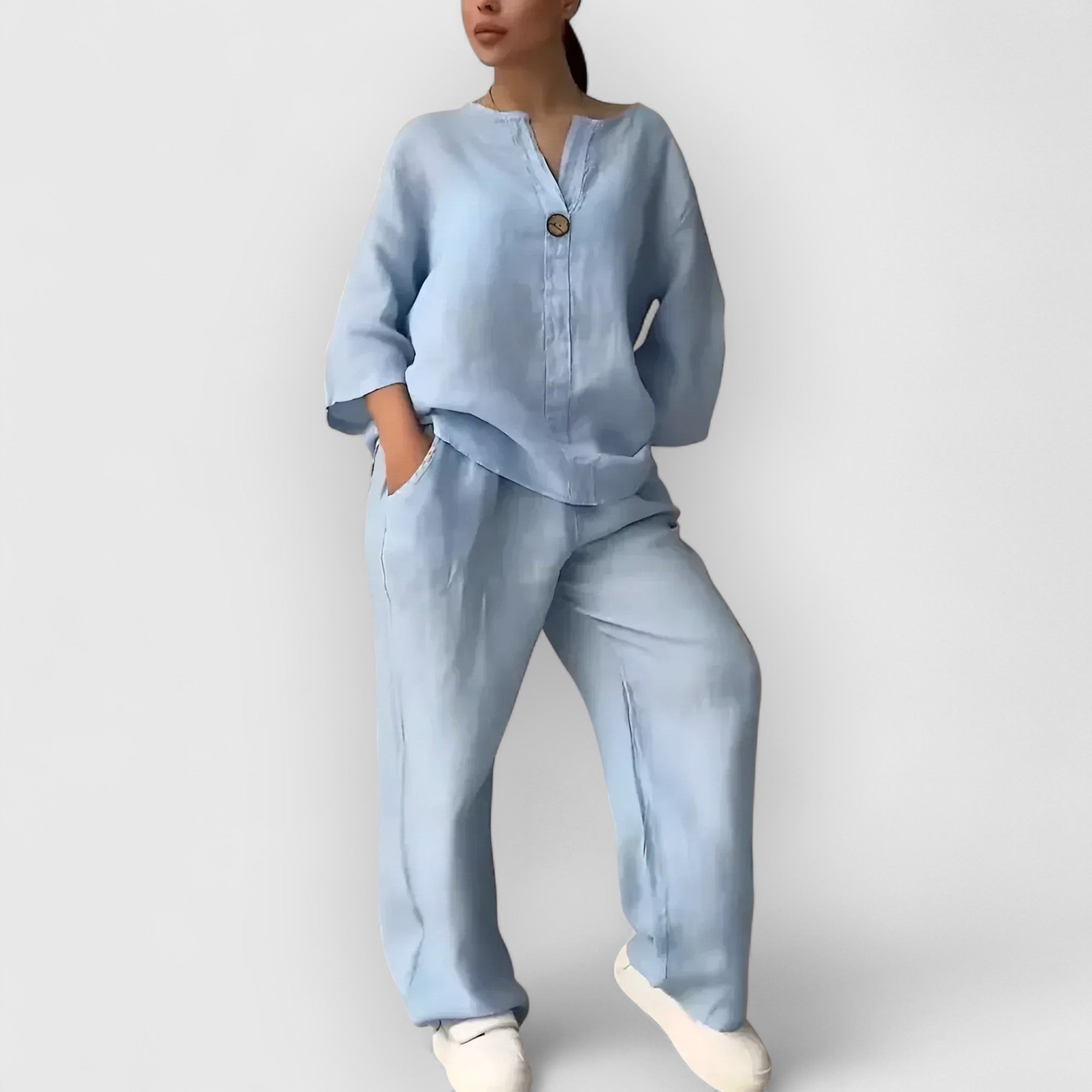 Rive™ | Parure de lin deux pièces dans un style décontracté.