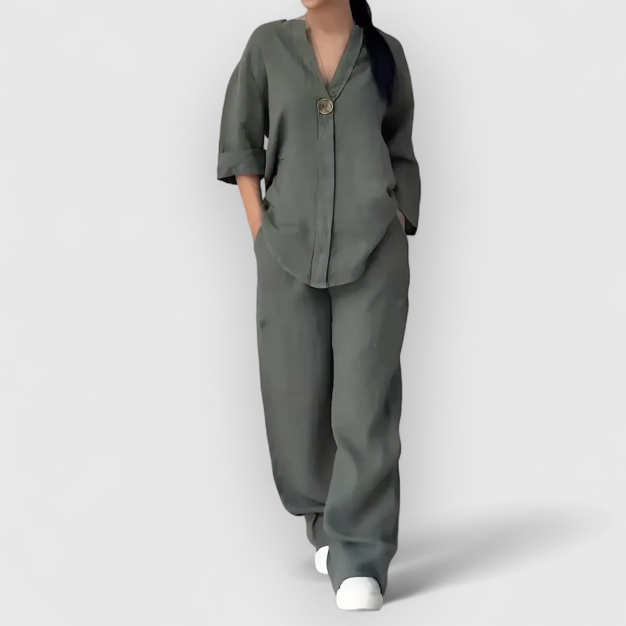 Rive™ | Parure de lin deux pièces dans un style décontracté.