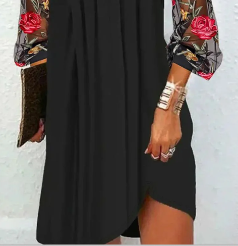 Rive™ | Robe élégante à manches brodées
