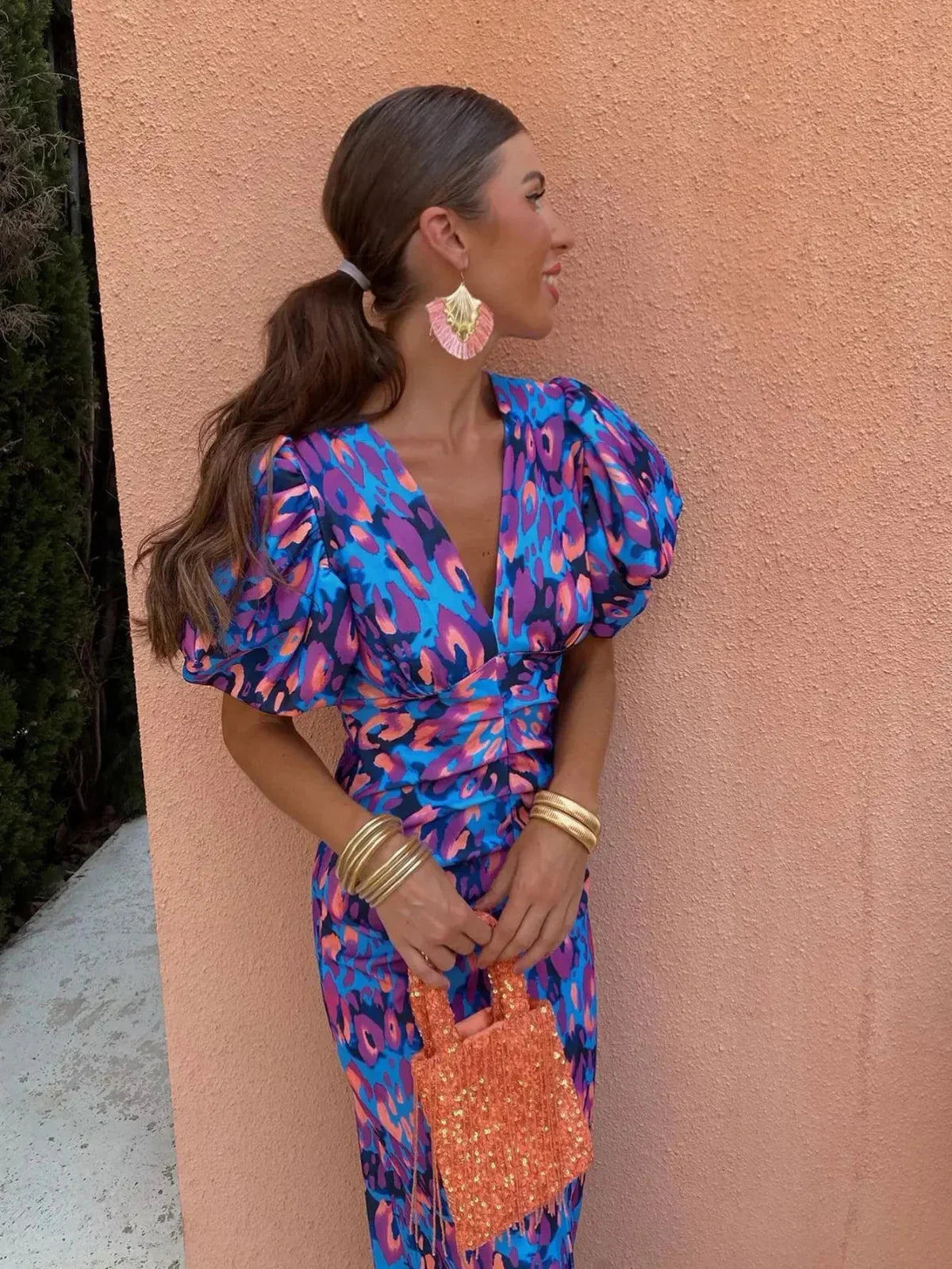 Rive™ | Robe midi colorée