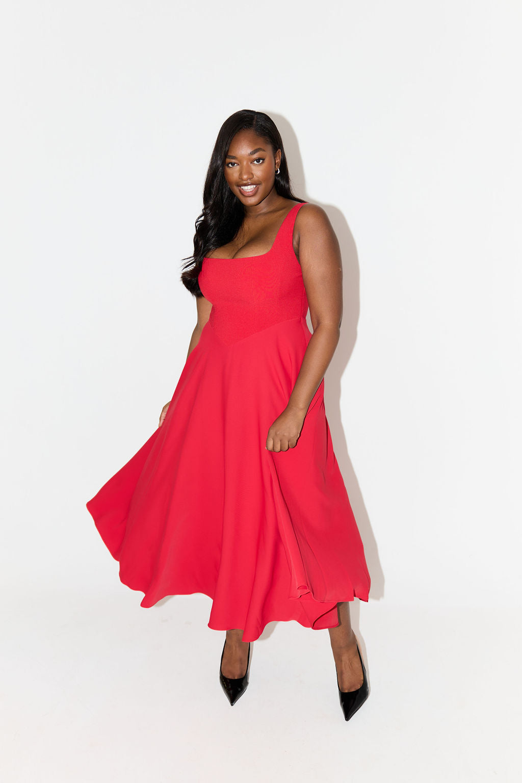 Rive™ | Robe midi fluide intemporelle