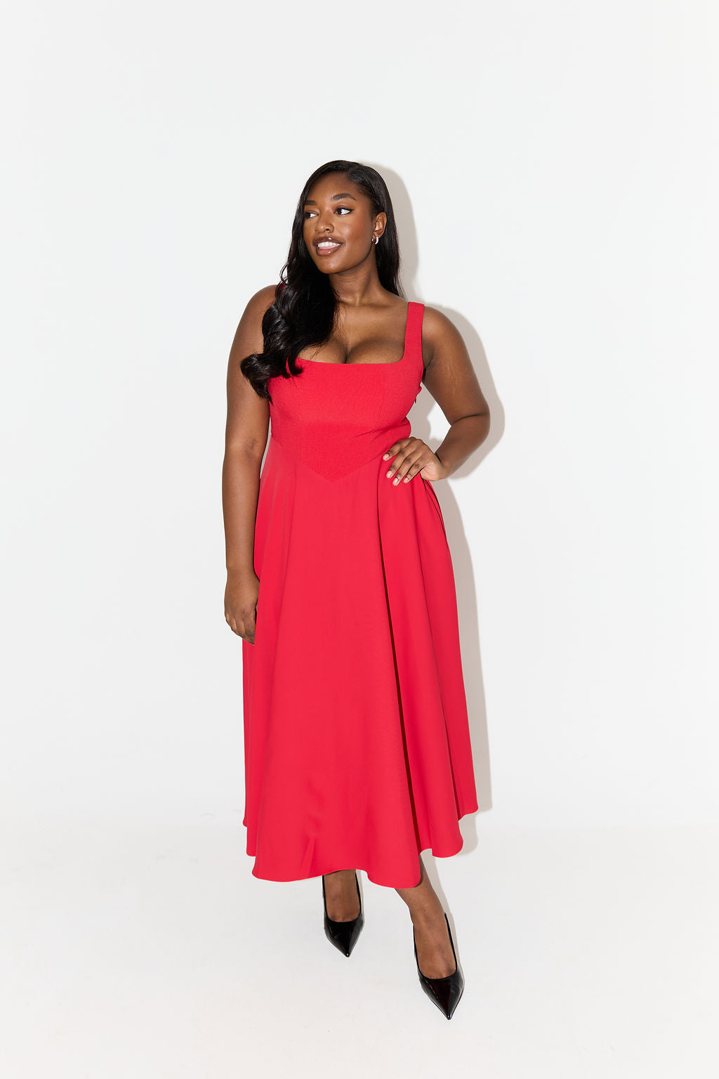 Rive™ | Robe midi fluide intemporelle
