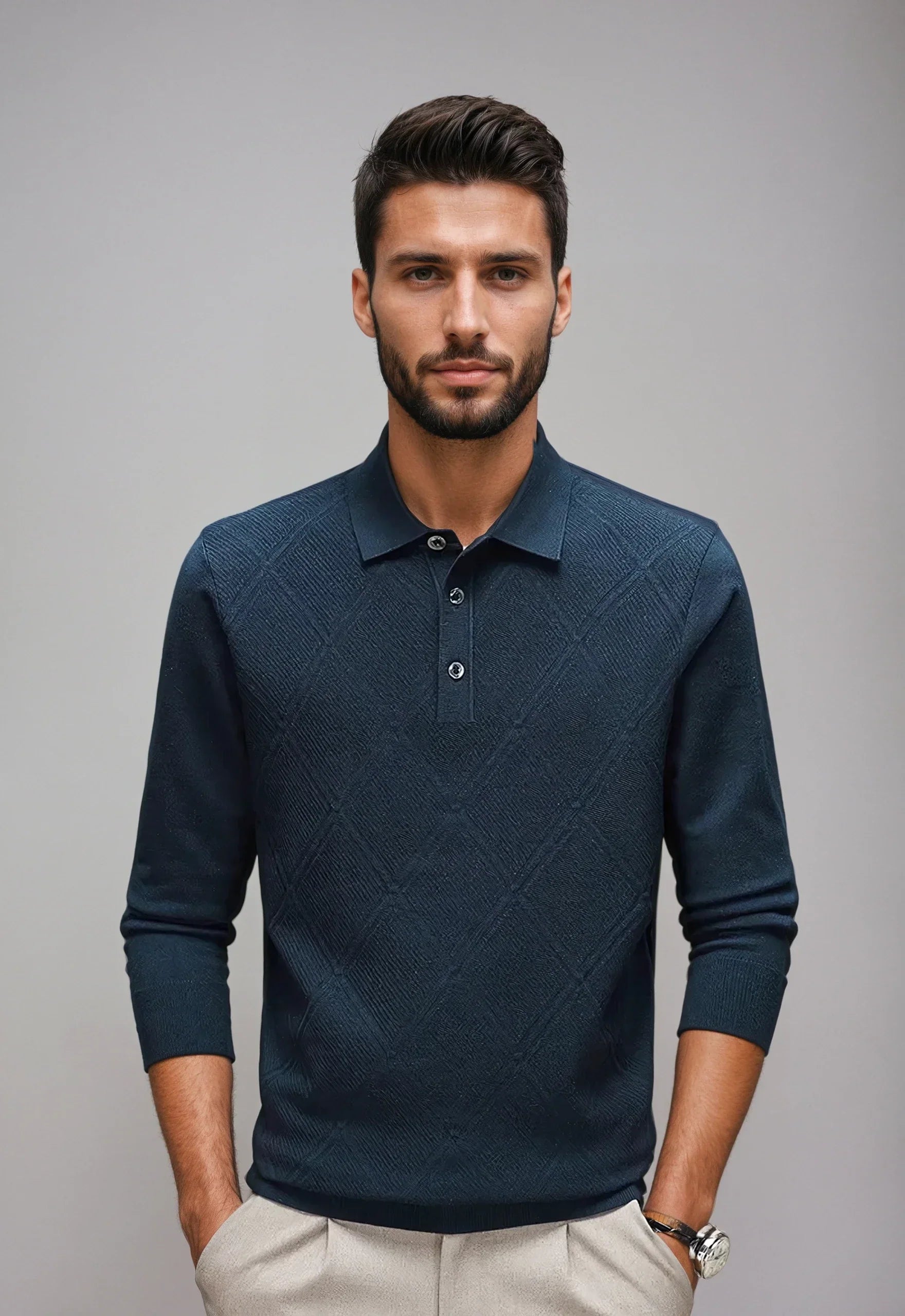 Rive™ | Polo in Maglia a Rombi